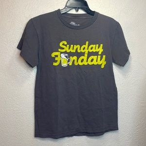 Mr. Chips Sunday Funday Gray & Yellow T-shirt